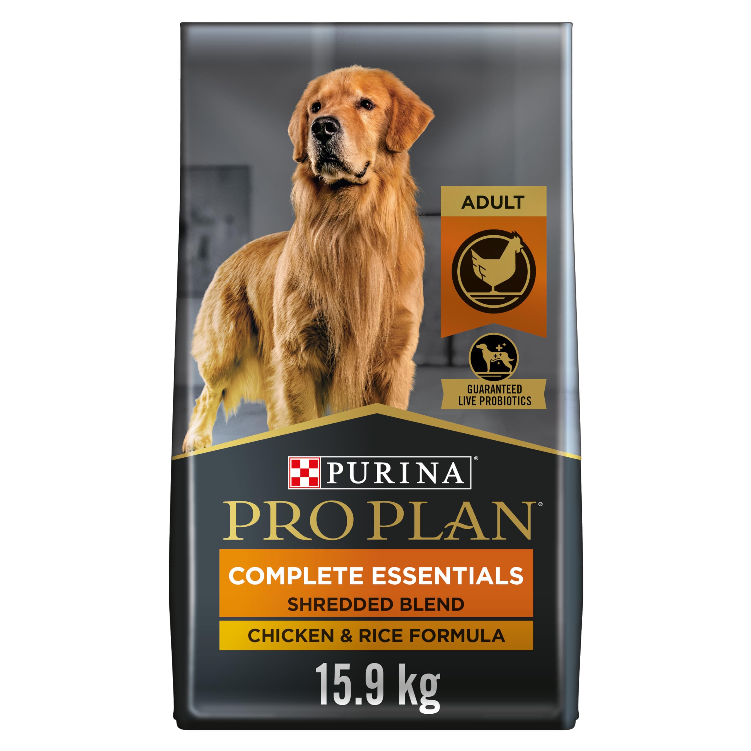 Purina Pro Plan Dry Dog Food Savor Shredded Blend Adult Chicken and Rice Formula 35-Pound Bag Pack of 1