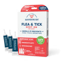 Wondercide - Flea & Tick Dog Spot On - Flea Tick and Mosquito Repellent Prevention for Dogs with Natural Essential Oils - Up to 3 Months Protection - Medium 3 Tubes of 0.10 oz