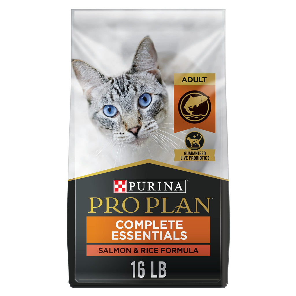 Purina Pro Plan High Protein Cat Food With Probiotics for Cats Salmon and Rice Formula - 16 lb. Bag