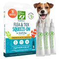 Only Natural Pet EasyDefense Flea & Tick Prevention for Small Breed Dogs (up to 15 lbs) - Natural Herbal Control Squeeze-On Drops - Protects up to 3 Months (Single Applicator per Month Supply)