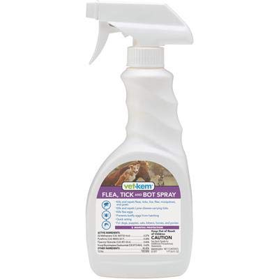 Vet-Kem Ovitrol Flea Tick & Bot Spray 16 oz