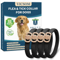 Flea Collar for Dogs 4 Pack Dog Flea and Tick Collar 32 Months Flea and Tick Treatment Collar for Dog Waterproof Adjustable Dog Flea and Tick Prevention for Small Medium Large Dog Puppy Black