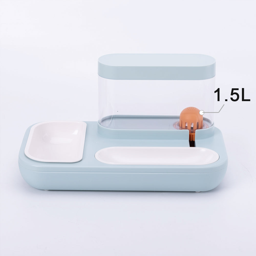 4 Style Automatic Pet Feeder and Drinking Fountain 1.5L