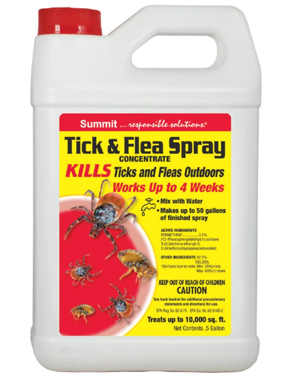 Summit...reponsible solutions. TICK & FLEA Spray - Concentrate - 1/2 Gallon Natural Model: 028-6
