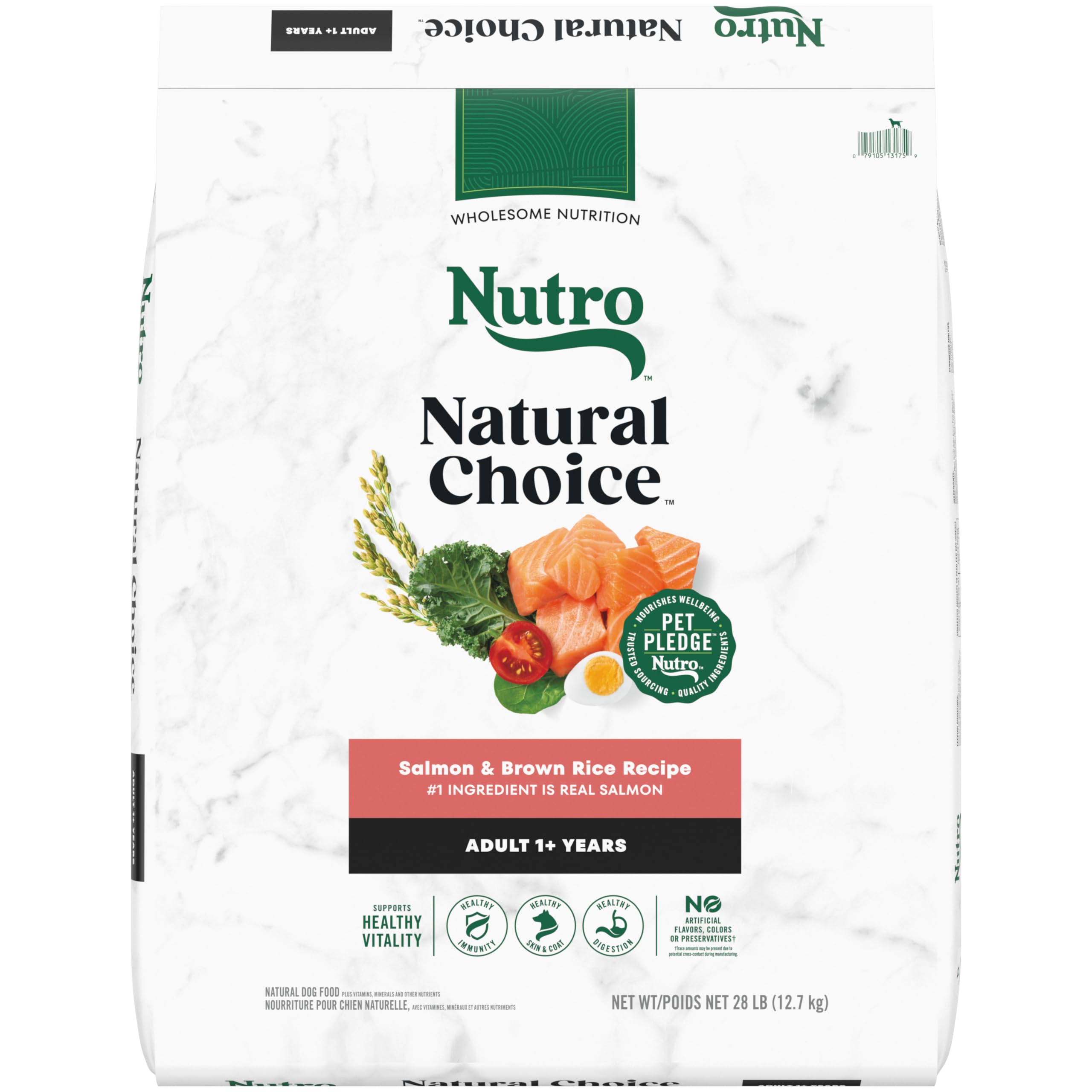 Nutro Natural Choice Adult Dry Dog Food Salmon & Brown Rice Recipe 28 lb. Bag
