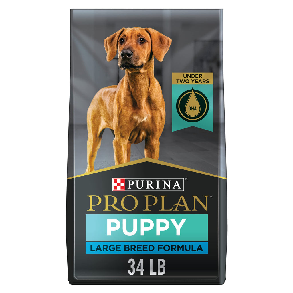 Pro Plan Large Breed Dry Puppy Food Chicken 15.4kg Bag Brown